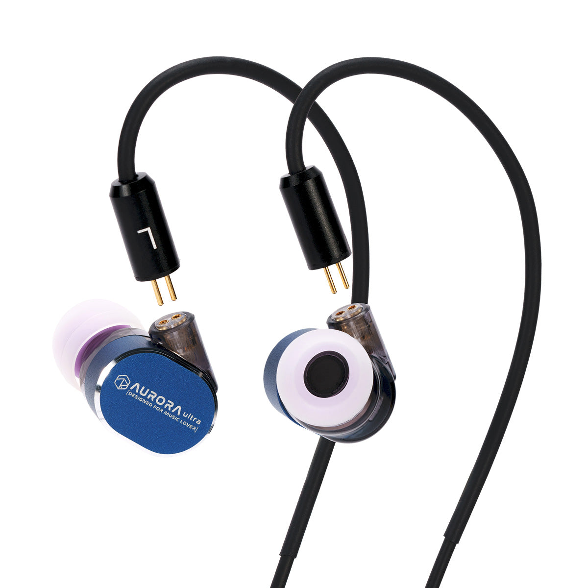 ROSESELSA Aurora Ultra 1DD+1PM Hybrid In Ear Monitors, HIFI In Ear Earphones with RZ200-m Dongle & IEM Cable