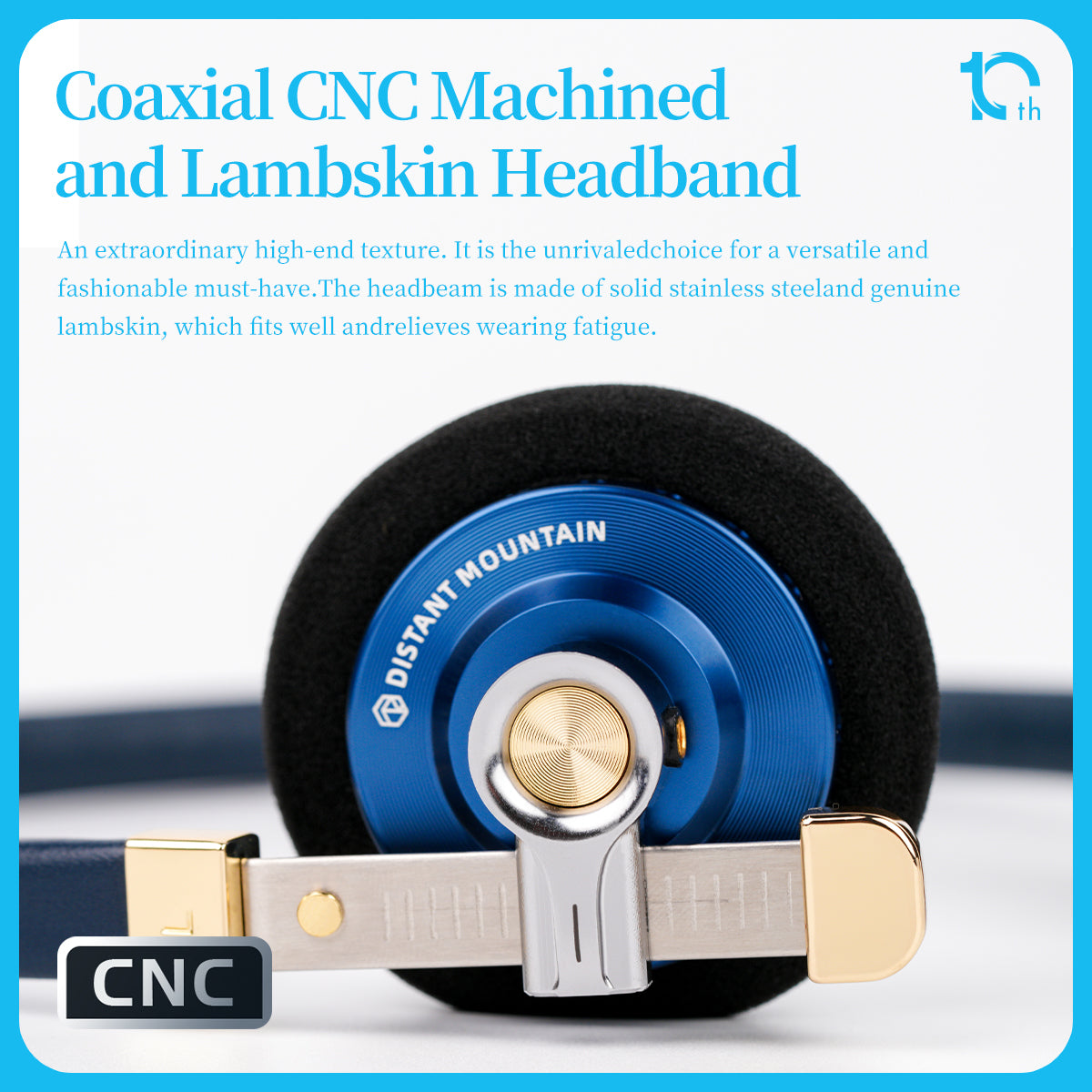 ROSESELSA Distant Mountain 10th Anniversary Edition On Ear Classic Wired Headphones Retro Headset Celebrity Earphones OOTD Outfits for Street Snap Live Camera MMCX 3.5mm