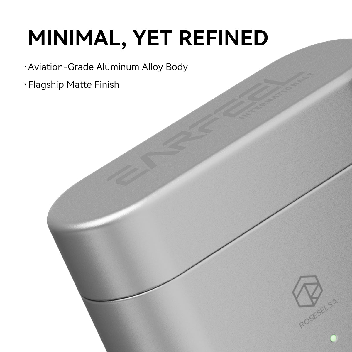 ROSESELSA EARFEEL i7 TWS Earbuds Hybrid Active Noise Cancelling Headphones LDAC LHDC HiFi Sound 55dB ANC 57H Battery Bluetooth 6.1 LC3 30ms Latency