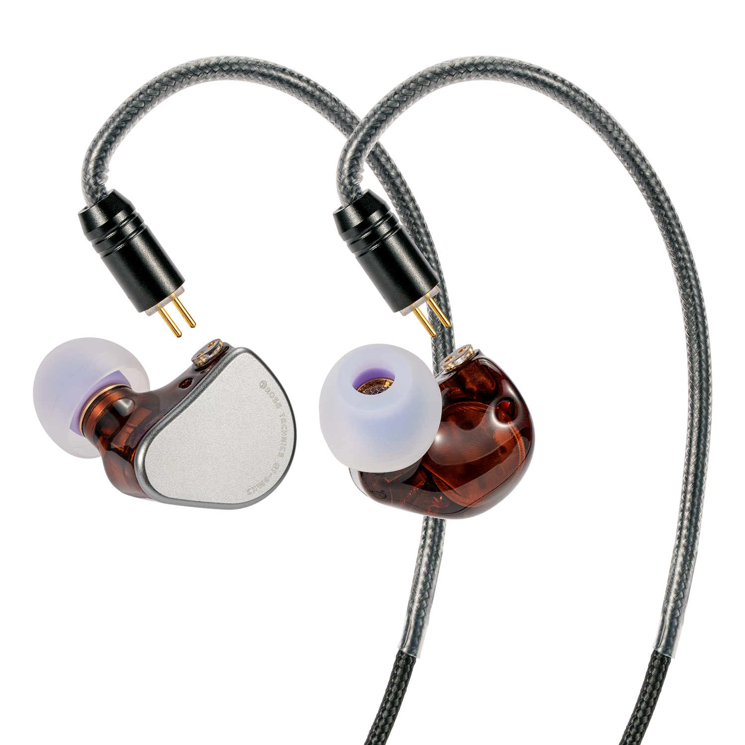 ROSESELSA QT9-MK3, 1DD+4BA Hybrid In Ear Monitors, HIFI Wired Earphones with Detachable IEM Cable