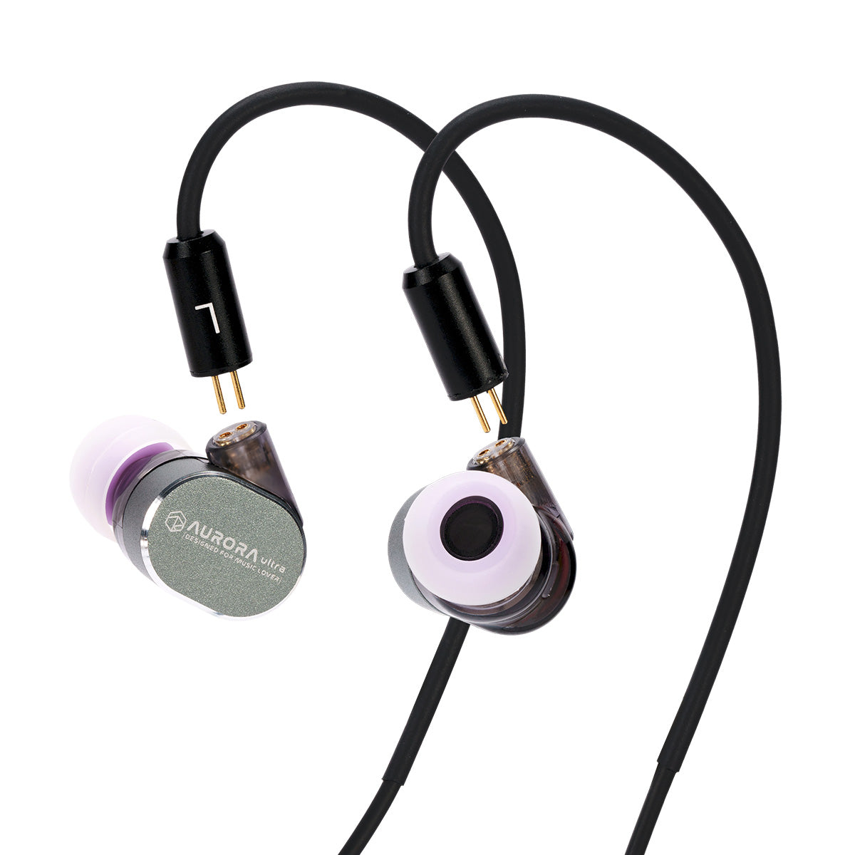 ROSESELSA Aurora Ultra 1DD+1PM Hybrid In Ear Monitors, HIFI In Ear Earphones with RZ200-m Dongle & IEM Cable