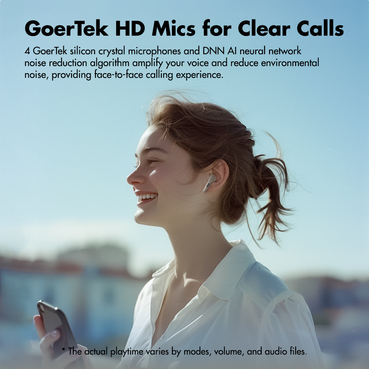 ROSESELSA EARFEEL i5 Wireless Earbuds Hybrid Active Noise Cancellation Headphones LDAC HiFi Sound Wireless Earphones 48dB ANC IPX5 Bluetooth 5.3 Game Mode 54ms