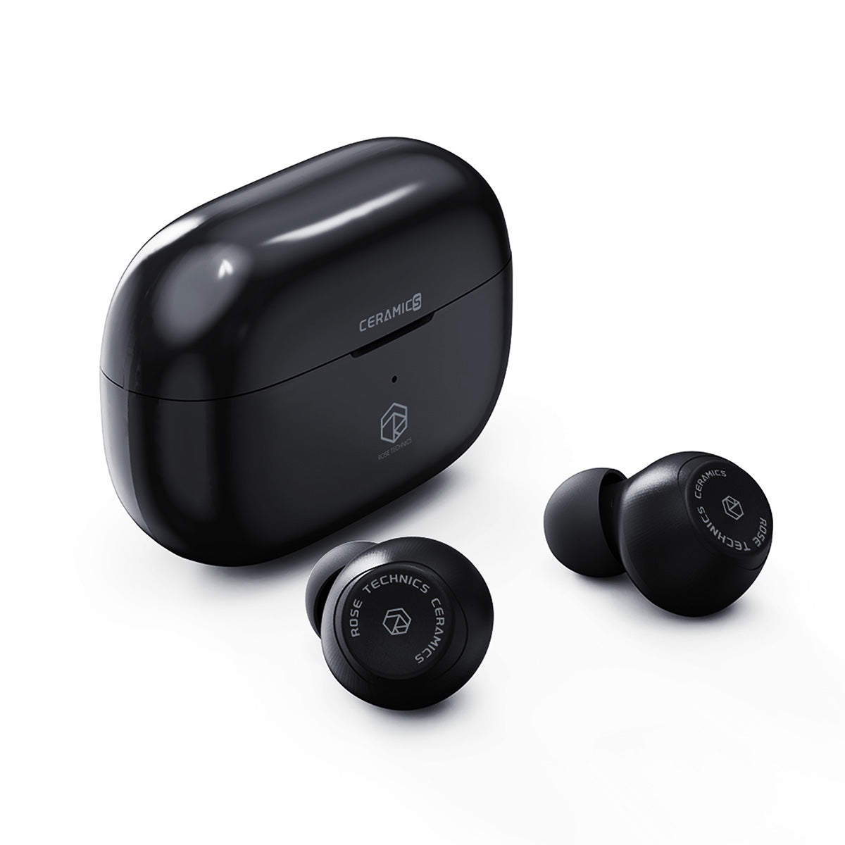 ROSESELSA Ceramics Wireless Earbuds, High-Fidelity Sound, 60ms Gaming Earphones, 35H Playtime with Super Charge, IPX5 Sweat Resistant, Dual Connectivity, Bluetooth 5.3, ENC