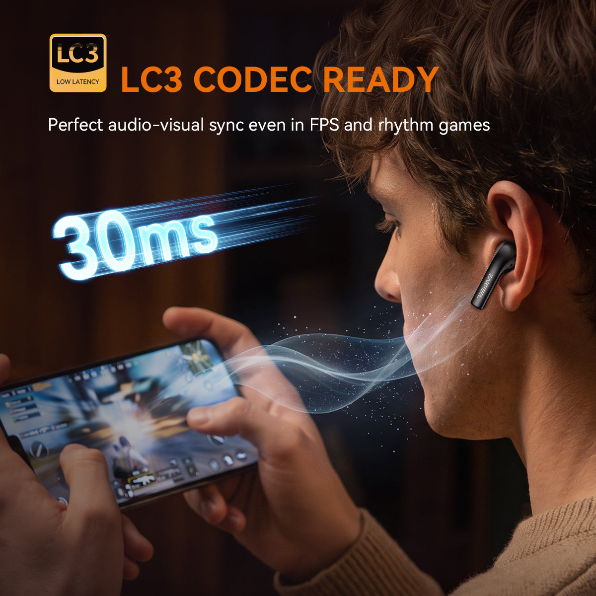 ROSESELSA EARFEEL i7 TWS Earbuds Hybrid Active Noise Cancelling Headphones LDAC LHDC HiFi Sound 55dB ANC 57H Battery Bluetooth 6.1 LC3 30ms Latency
