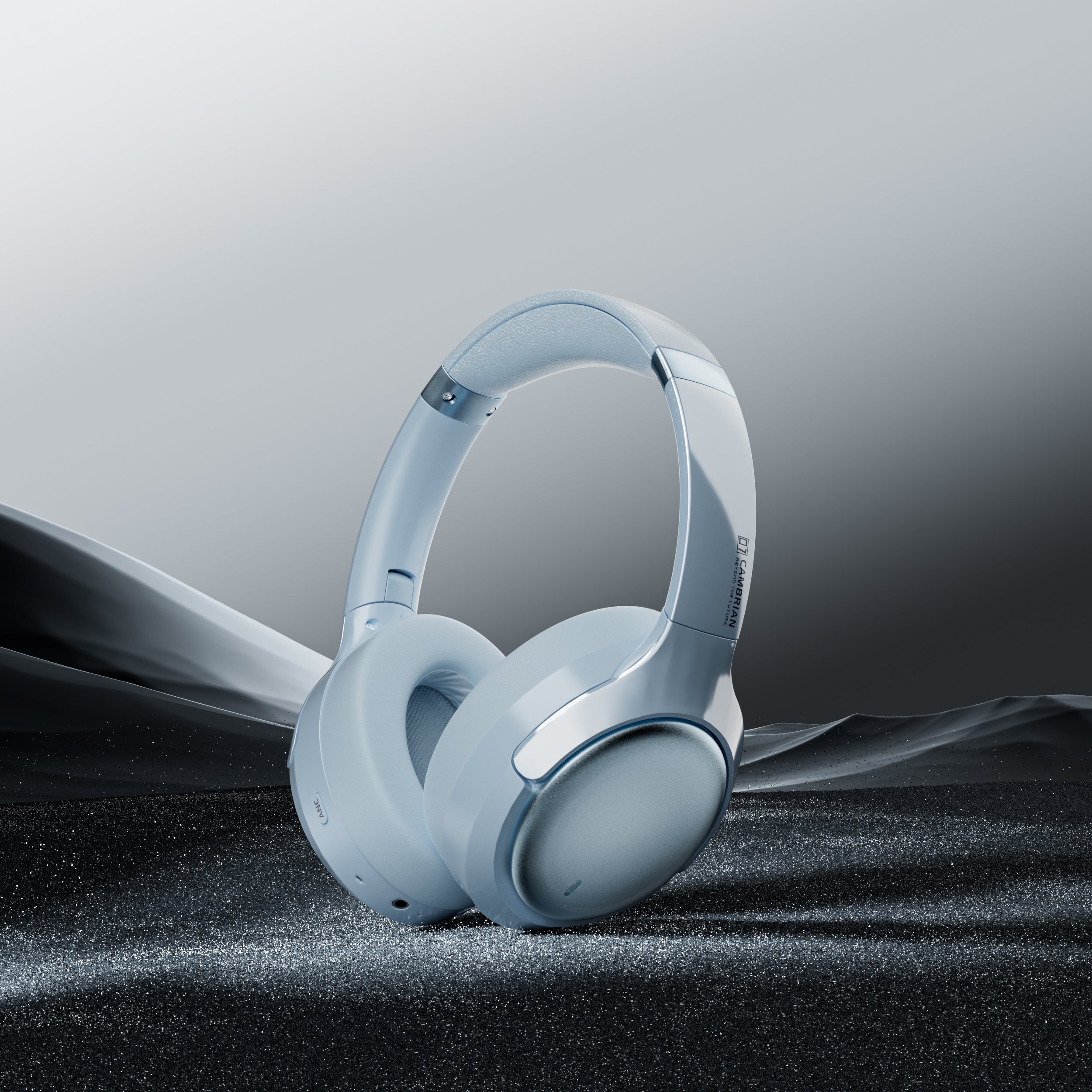 ROSESELSA CAMBRIAN Over Ear Wireless Headsets Active Noise Cancellation Detachable Cable Ultra Low Latency 100H Battery Life OOTD