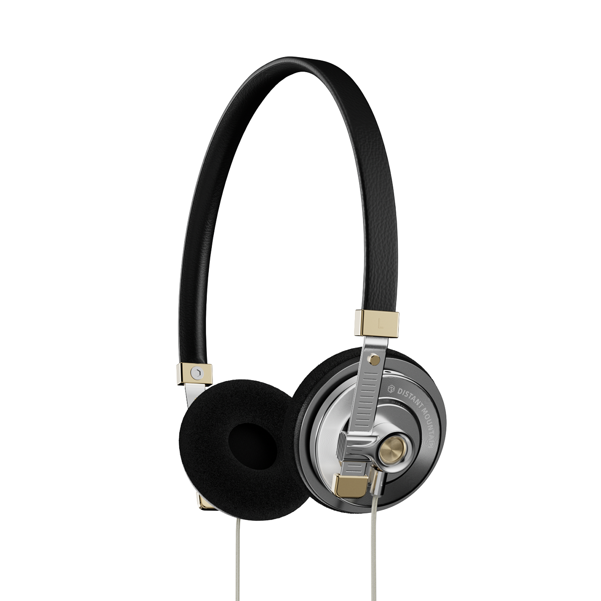 Distant Mountain 50 Retro On Ear Wired Headphones, Classic Headset, Celebrity OOTD for Street Style Livestream MMCX 3.5mm